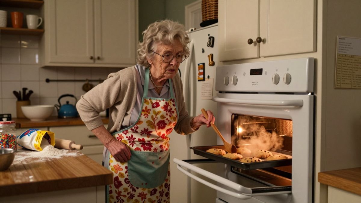 grandmother in the kitchen