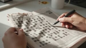 crosswords close up